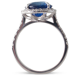 4.26ct Sapphire and Diamond Ring