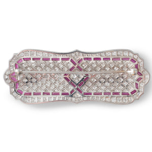 Ruby and Diamond Brooch