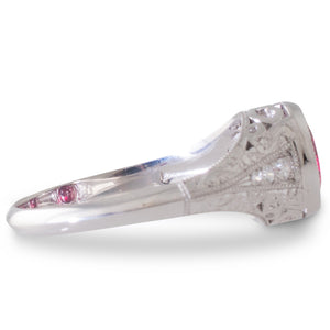 1.32ct Ruby and Diamond Ring