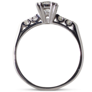 A Diamond and Platinum Ring