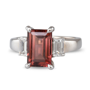 A Tourmaline & Diamond Ring