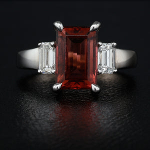 A Tourmaline & Diamond Ring