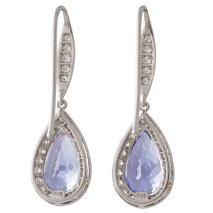 Tanzanite and Diamond Earrings