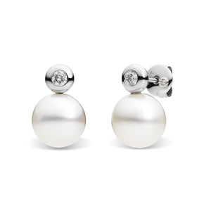 South Sea Pearl & Diamond Studs