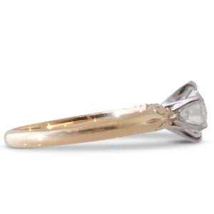 An Engraved 1.00ct Diamond Ring