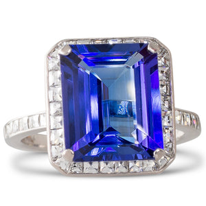 Tanzanite and Diamond Ring