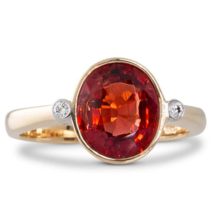 Unheated Burmese Spinel Ring