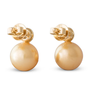 Gold South Sea & Diamond Studs