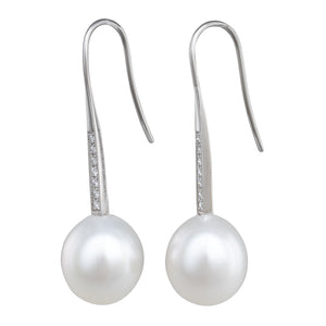 South Sea Pearl & Diamond Earrings