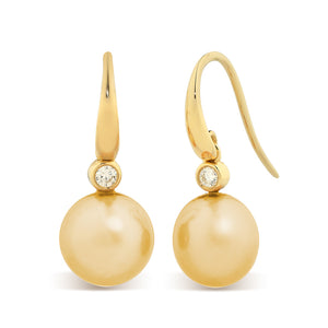 Gold South Sea & Diamond Hooks