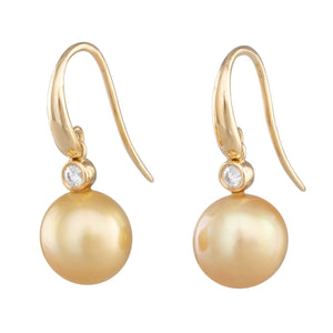 Gold South Sea & Diamond Hooks