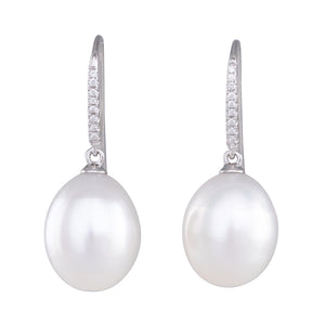 South Sea Pearl & Diamond Hooks