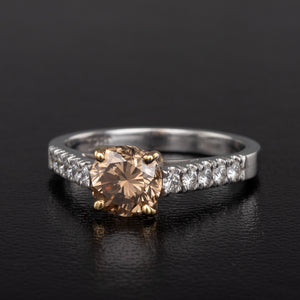 A 1.11ct Champagne Diamond Ring