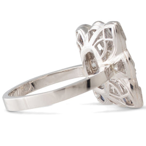 Diamond Ring with Sapphires