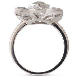 Diamond Ring with Sapphires