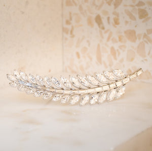 Diamond Feather Brooch 13.50ct