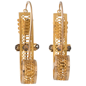 Antique Gold Arrow Earrings