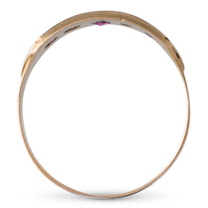 Antique Ruby and Diamond Band
