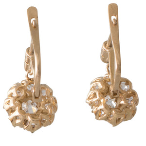 Diamond Daisy Cluster Earrings