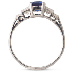 Sapphire & Diamond Ring