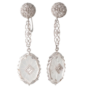 Rock Crystal & Diamond Drops