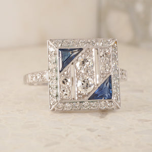 Sapphire & Diamond Ring