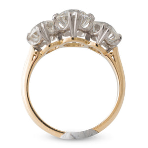 3.58ct Three Stone Diamond Ring
