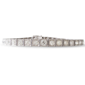Art Deco Platinum Diamond Bracelet