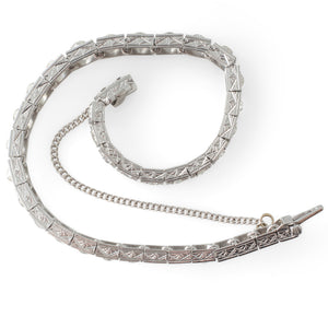 Art Deco Platinum Diamond Bracelet