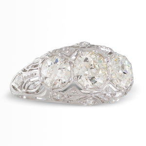 Art Deco Filigree Diamond Ring