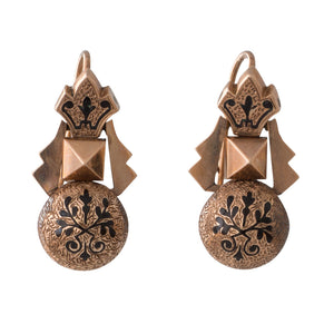 Victorian Gold Drop Earrings