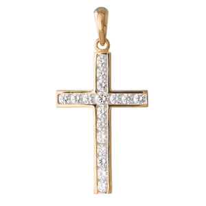 Cross Pendant with Diamonds