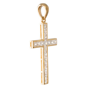 Cross Pendant with Diamonds