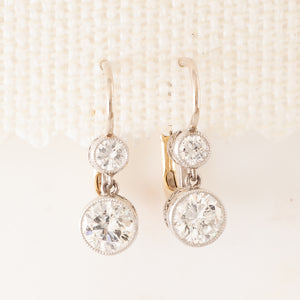Double Diamond Earrings