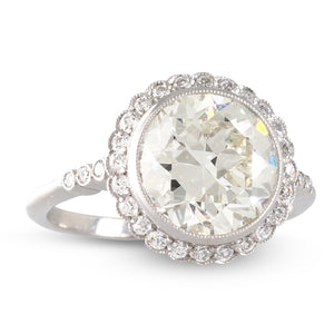 3.18ct Diamond Halo Ring