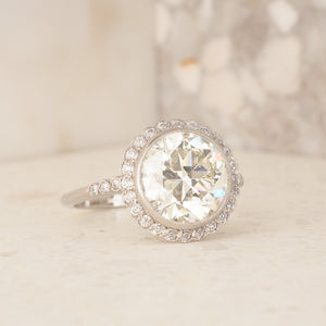 3.18ct Diamond Halo Ring