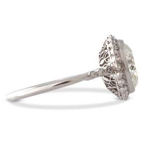 3.18ct Diamond Halo Ring