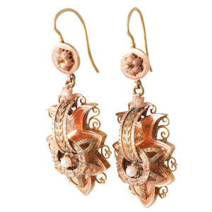 Gold Victorian Earrings