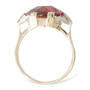 Garnet and Diamond Ring