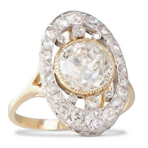 Antique Diamond Cluster Ring