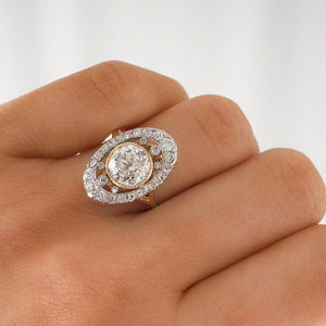 Antique Diamond Cluster Ring