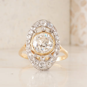 Antique Diamond Cluster Ring