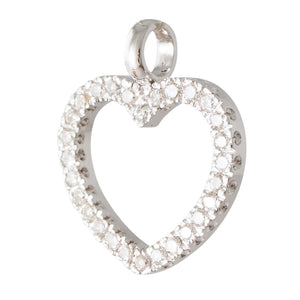 Heart Shaped Diamond Pendant