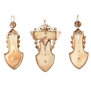 Victorian Pendant & Earring Suite