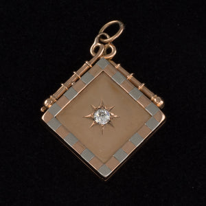 Square Locket with Diamond