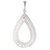Pear Shaped Pendant with Diamonds
