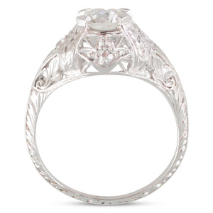 Art Deco Ring in Platinum