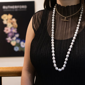 A Rose Gold Curb Link Necklace