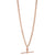 A Rose Gold Curb Link Necklace