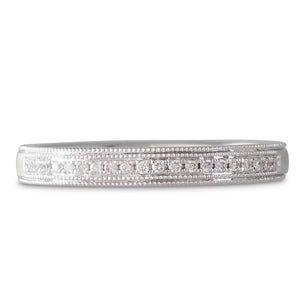 Millgrain Diamond Set Band